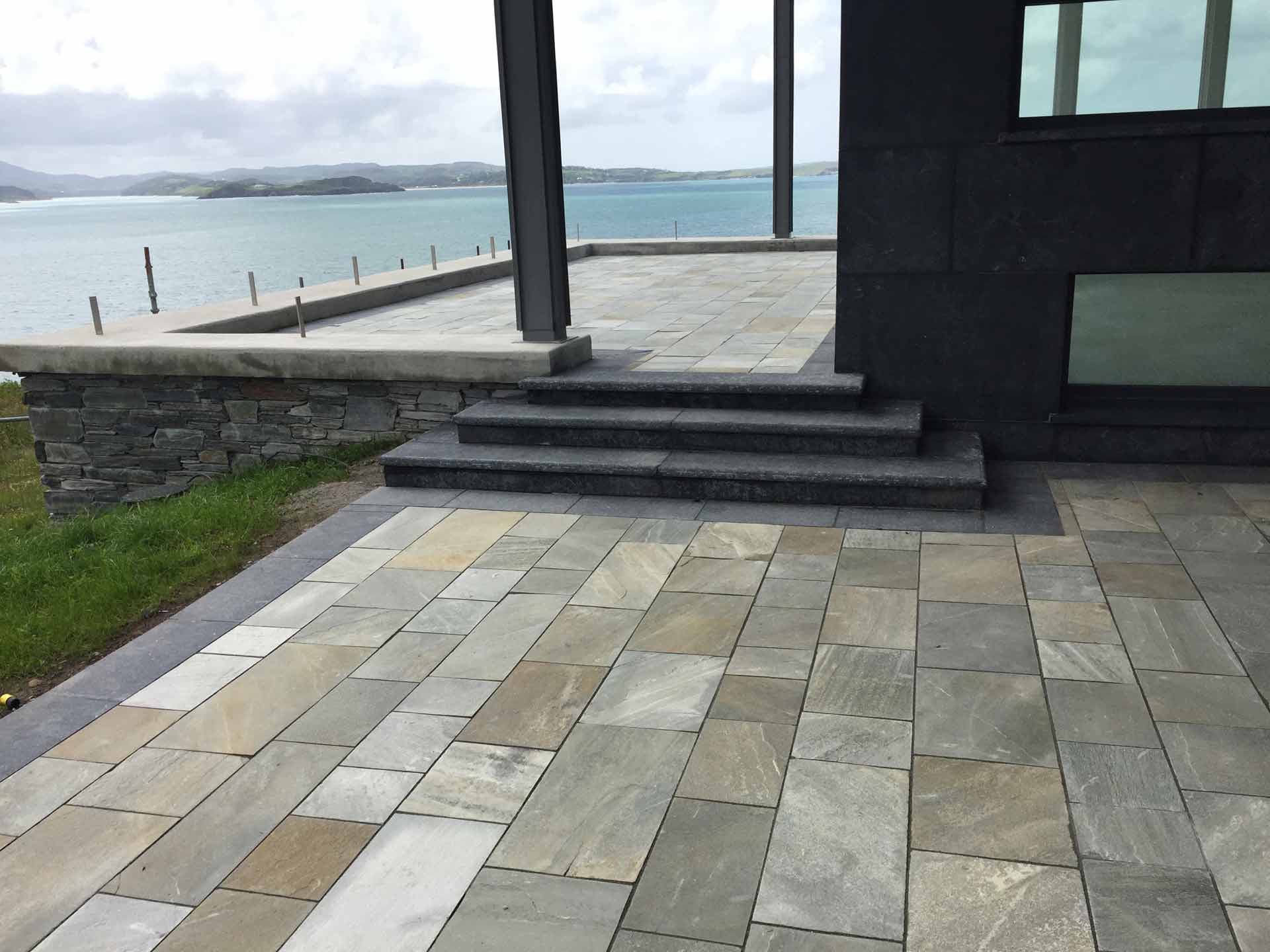 Кварцит Silver Donegal. Ландшафтный сланец Samaca