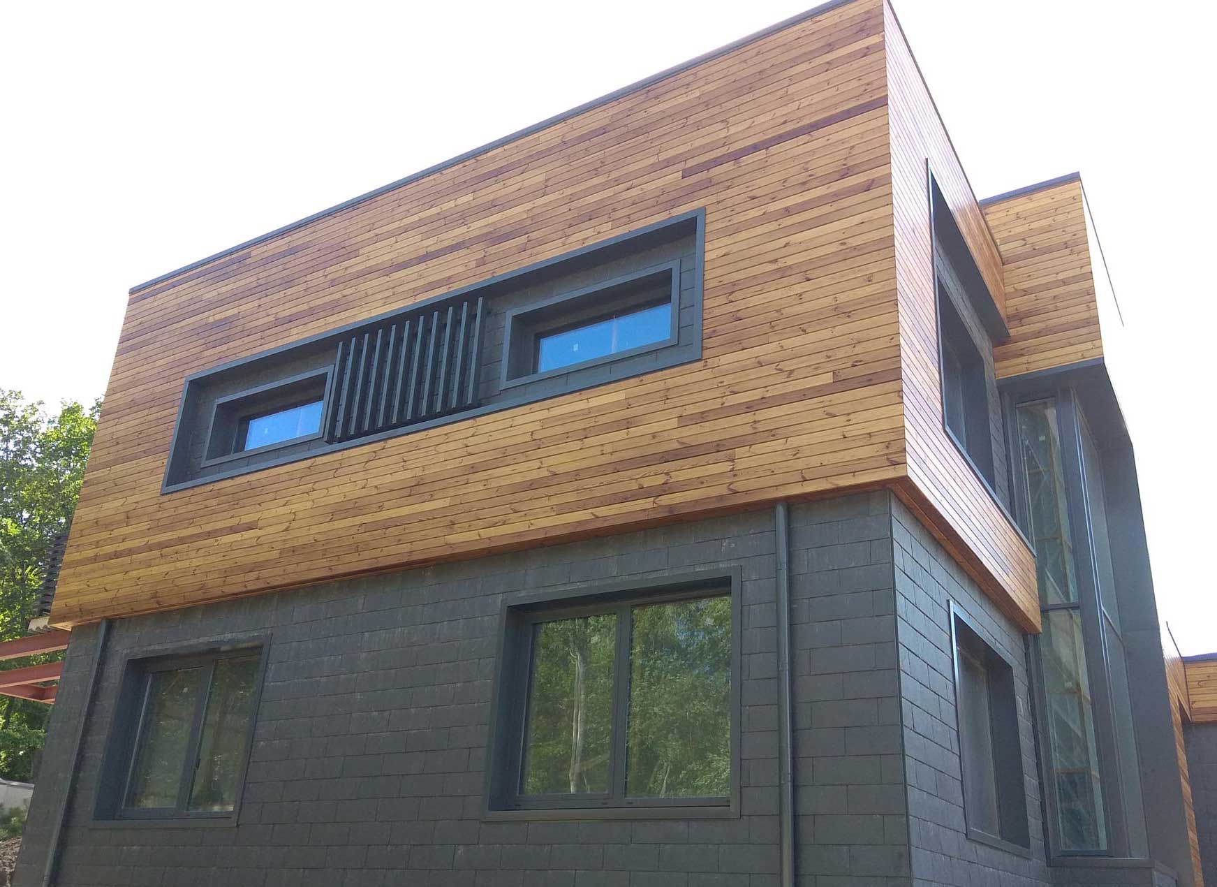 Фасад REDWOOD PARK. Фасадный сланец Samaca