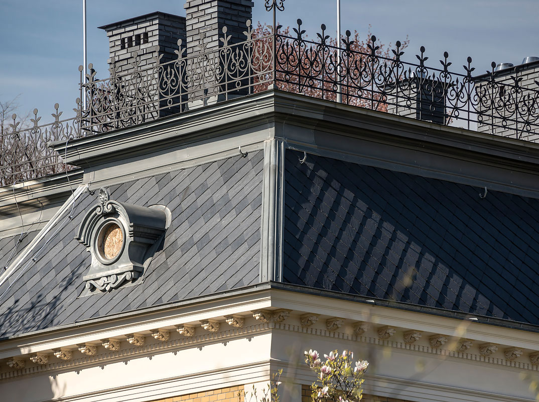 Остроугольная кладка. Кровельный сланец Samaca