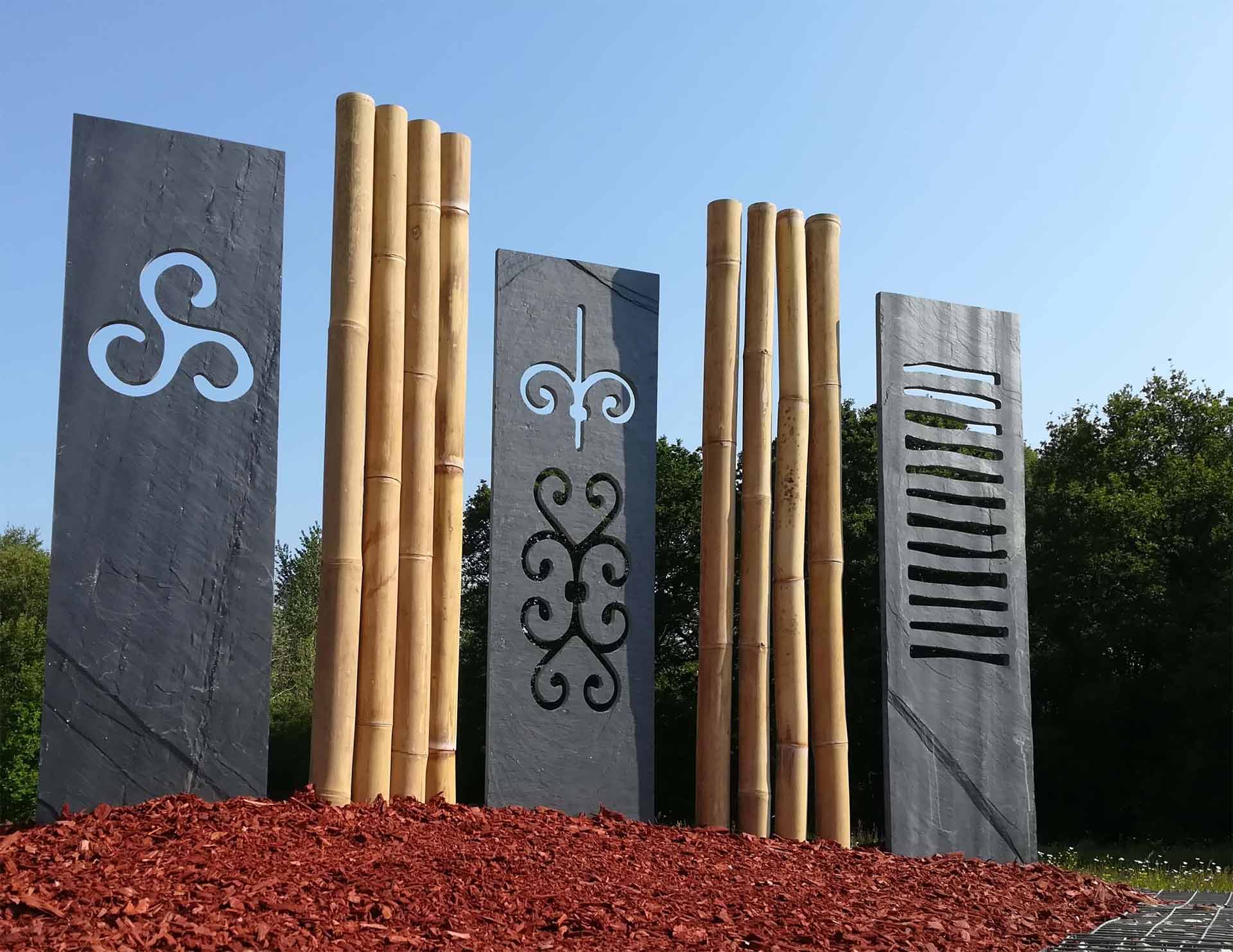 Декоративные изделия. Ландшафтный сланец Samaca