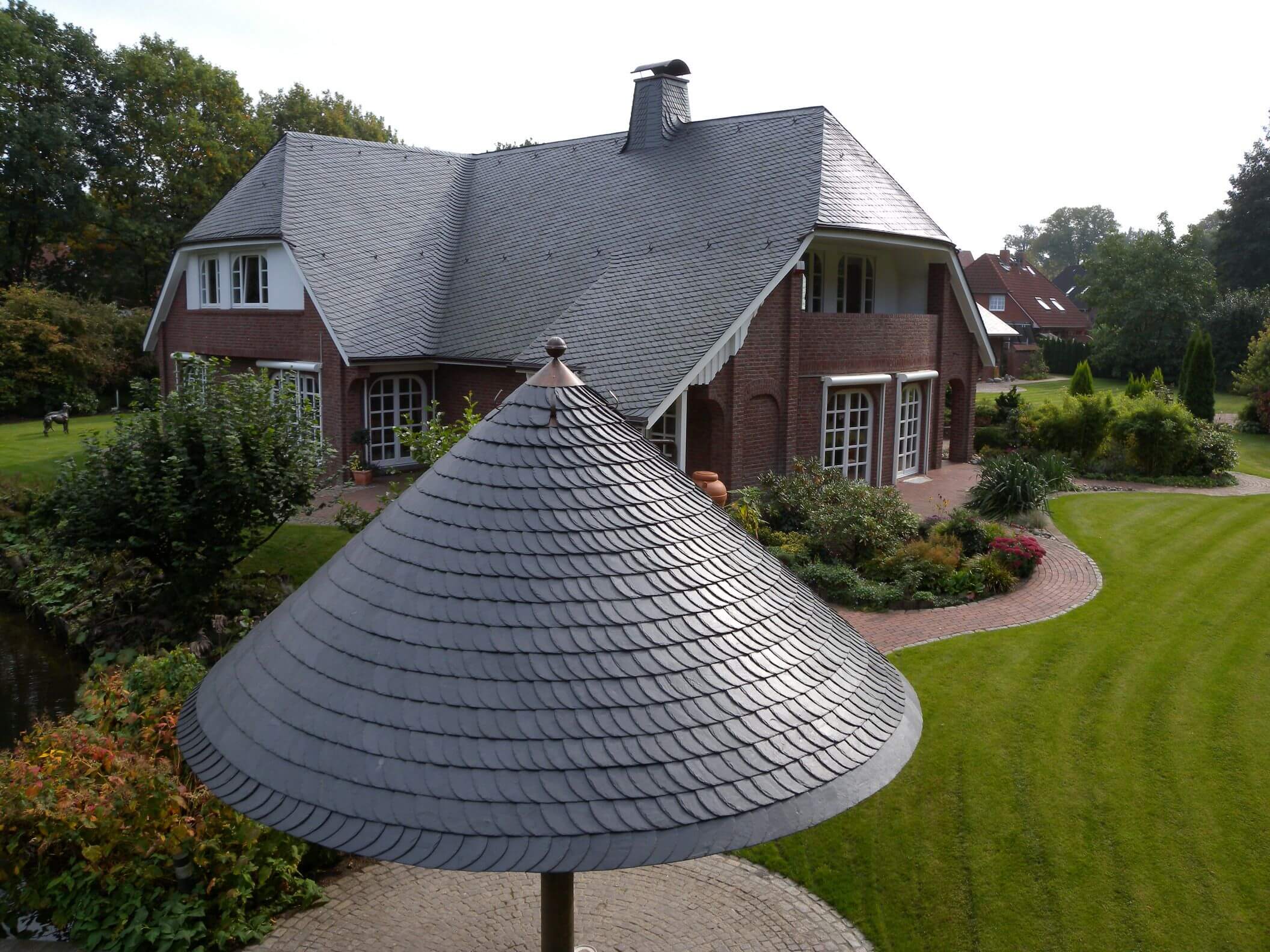 Старонемецкая кладка. Кровельный сланец Samaca