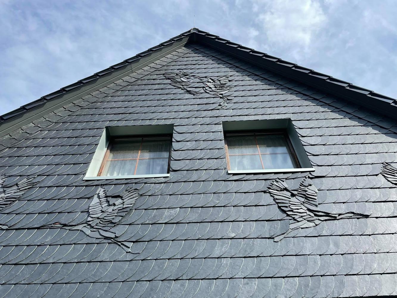 Фасад из натурального сланца. Новости компании "Dafa"