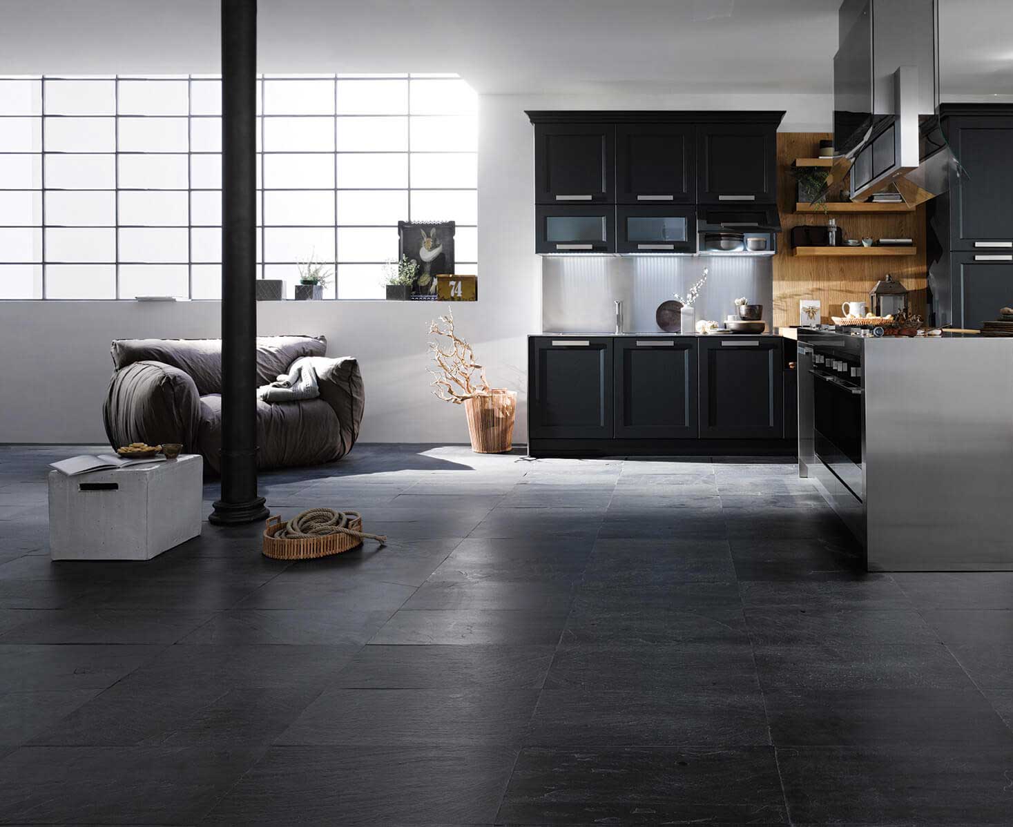 Камни Black Uruguay. Интерьерный сланец Artesia