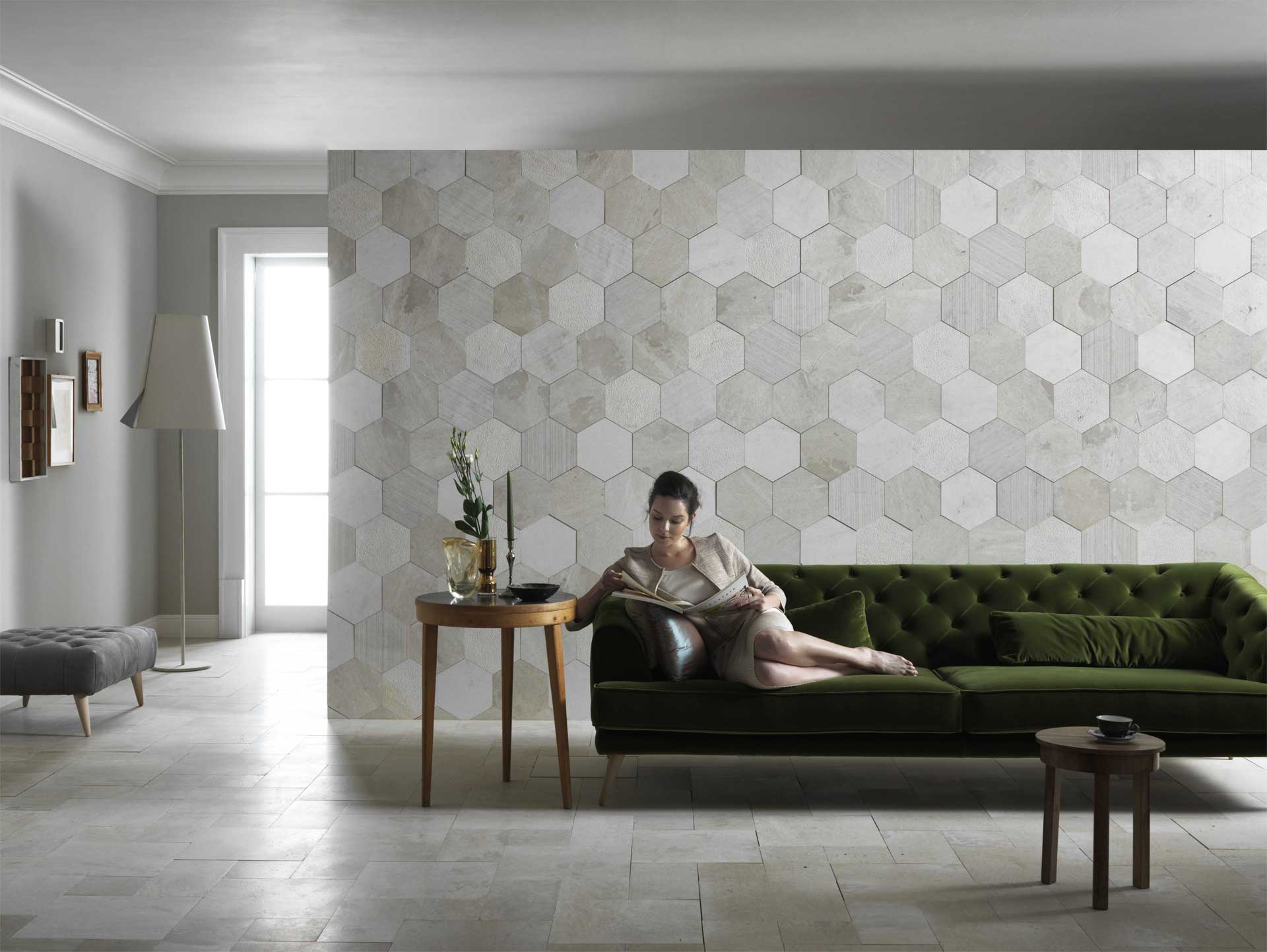 Камни Bianco Ducale. Интерьерный сланец Artesia