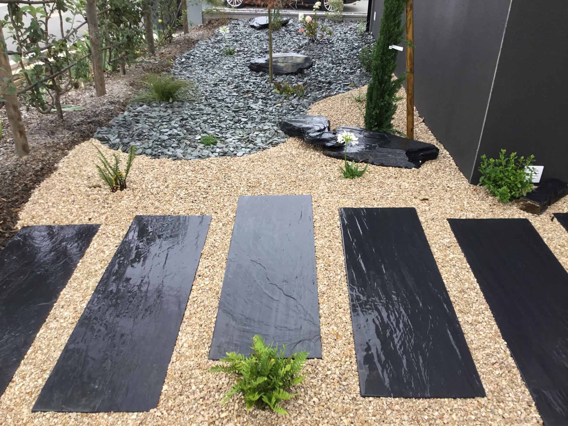 Плита колотая гладкая. Ландшафтный сланец Samaca