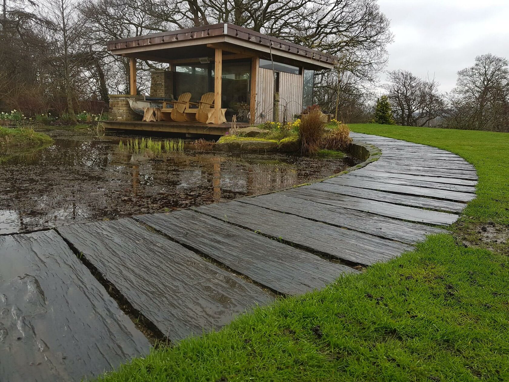 Плита 40 см. Ландшафтный сланец Samaca